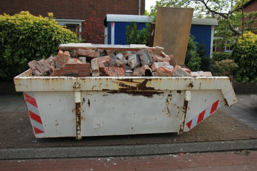 Clean construction site in Waltham Forest with builders waste clearance in action